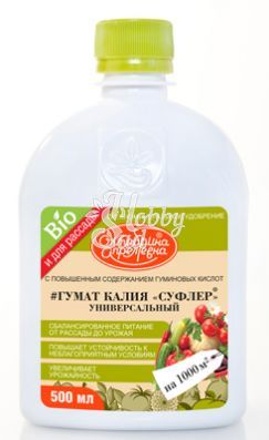 ЖУ Гумат калия «Суфлер» Универсальный (флакон 500 мл) Щелково Агрохим