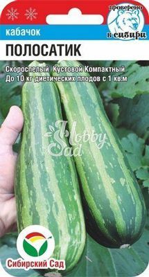 Кабачок Полосатик (5 шт) Сибирский Сад