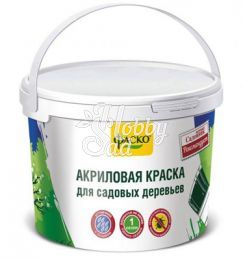 Краска побелка для садовых деревьев ФАСКО (ведро 1,2 кг)