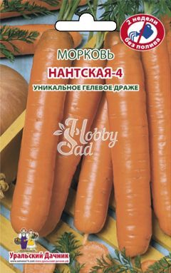 Морковь Нантская-4 ГЕЛЕВОЕ ДРАЖЕ (300 шт) Уральский Дачник 
