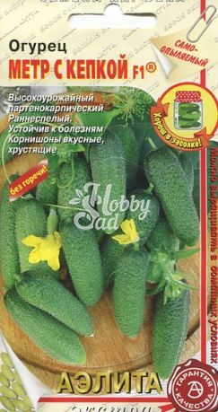 Огурец Метр с кепкой F1 (парт.) (0,25 г) Аэлита