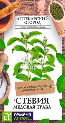 Стевия Медовая Трава (5 шт) Семена Алтая Аптекарский Огород