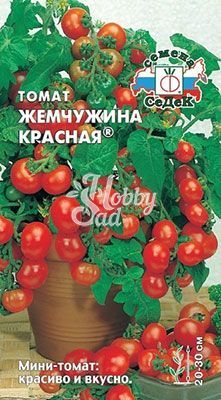 Томат Жемчужина Красная  (мини-томат) (не требует пасынкования ) (0,1 г) Седек