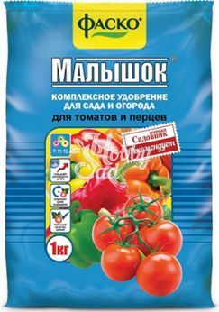 Удобрение Малышок тукосмесь для томатов и перцев ФАСКО (1 кг)