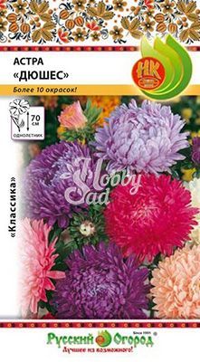 Цветы Астра Дюшес улучшенная смесь (0,3 г) Русский Огород