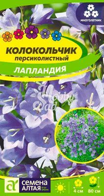 Цветы Колокольчик Лапландия персиколистный (0,05 г) Семена Алтая