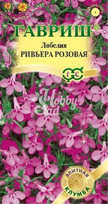 Цветы Лобелия Ривьера Розовая  (5 шт) Гавриш серия Элитная клумба