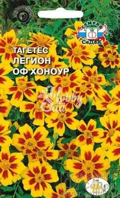 Цветы Тагетес Легион оф Хоноур (0,2 г) Седек