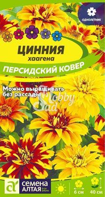Цветы Цинния Персидский Ковер хаагена (0,3 г) Семена Алтая