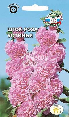 Цветы Шток-роза Устинья розовая (0,1 г) Седек