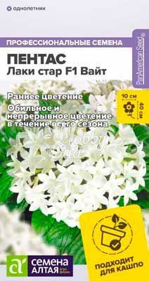 Цветы Пентас Лаки стар F1 Вайт ланцетовидный (3 шт) Семена Алтая