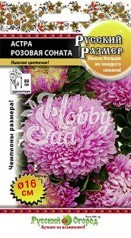 Цветы Астра Русский Размер Розовая соната (0,2 г) Русский Огород серия Русский Размер