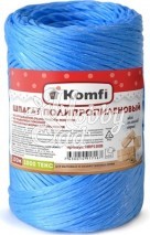 Шпагат полипропиленовый (1,6мм х 100 м) 1000 текс, синий, Komfi