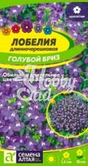 Цветы Лобелия Голубой Бриз длинночерешковая (0,02 гр)  Семена Алтая